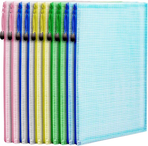 Miniatura 10 de LEOBRO Bolsas de malla con cremallera, bolsa con cremallera de 13.2 x 9.2 pulgadas, 4 bolsas de malla con cremallera, bolsas de almacenamiento