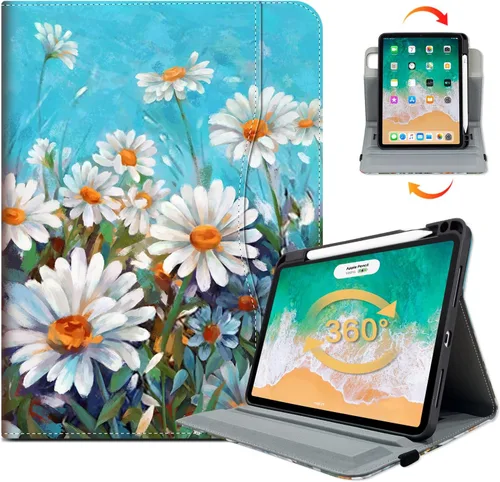 Miniatura 15 de Vimorco Estuche de Cuero para iPad Air 4ª/5ª 10.9, para iPad Air 11 6ª M2, para iPad Pro 11 pulgadas 4ª/3ª/2ª/1ª Generación, Soporte para Lápiz, Asa
