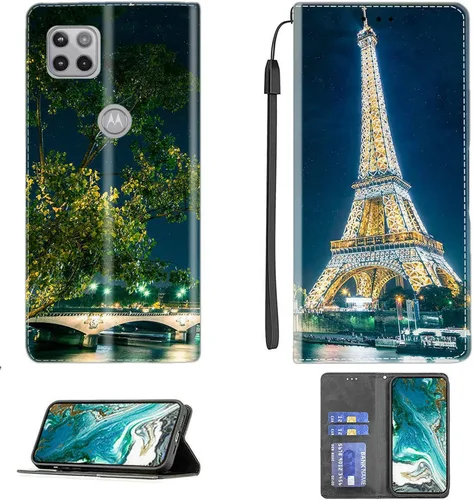 Miniatura 469 de Funda para Moto One Zoom compatible con Motorola One Zoom Phone Case Flip Stand Cover Magnetic Close YHD
