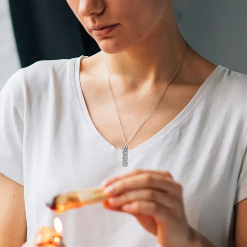 Miniatura 137 de Collar con colgante de urna de cenizas de cremación y árbol de la vida para mujer, plata de ley US1