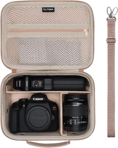 Miniatura 16 de Estuche para cámara compatible con Canon EOS Rebel T7/R50/R6 Mark II/R100/R50 V/T6/R8/R10/R5 Mark II/RP/R7/5D Mark IV/SL3/R5/T100 DSLR, lente