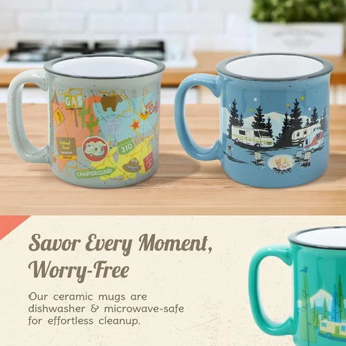 Miniatura 8 de Camp Casual CC-004Y Desert Dreamin' - Taza, Noche estrellada, Azul