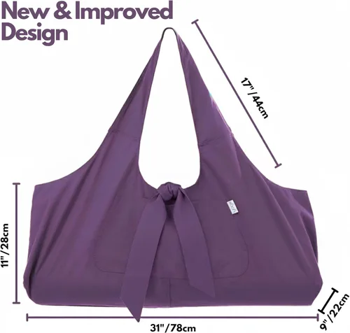 Miniatura 4 de Yogiii, bolsa para esterilla de yoga, la YogiiiTotePRO, bolsa grande para llevar esterilla de yoga con bolsillo lateral, para todos