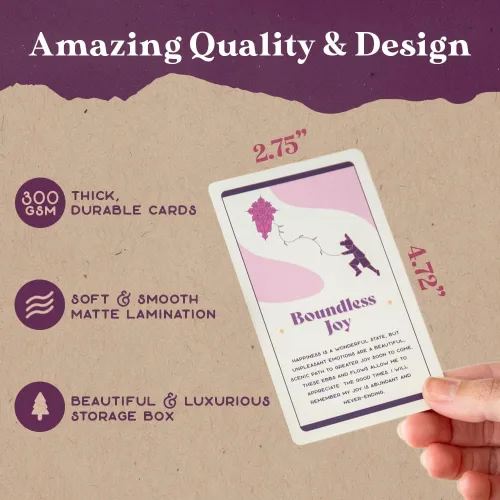 Miniatura 4 de PURPLE CANYON Tarjetas de afirmación diaria para mujeres y hombres Afirmaciones positivas para atención plena, meditación e inspiración Hermosa