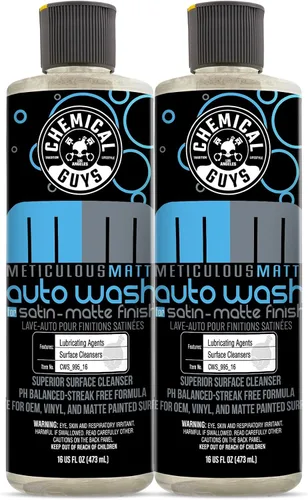 Chemical Guys CWS 995 1602 Jabón Meticuloso para Lavado de Autos con Acabado Mate (para cañones de espuma, pistolas de espuma o lavados de cubeta),