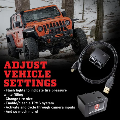 Miniatura 5 de Z Automotive Programador Tazer JL JT Lite Compatible con Jeep Wrangler JL 2020-2024 y Gladiator JT 2018-2024 Cambia el tamaño del neumático