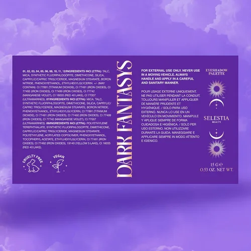 Miniatura 2 de SELESTIA BEAUTY Paleta de sombra de ojos de maquillaje Mother of Lights - 12 tonos mezclables con acabados mate y brillante - Paleta de sombras