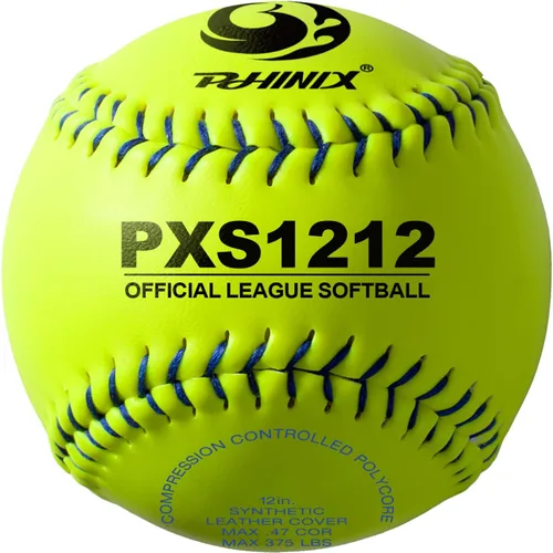 Miniatura 3 de PHINIX Practica softbol de lanzamiento rápido Tamaño y peso oficiales, calidad profesional, opciones de 11 y 12 pulgadas (COR .47 / Comp.375)