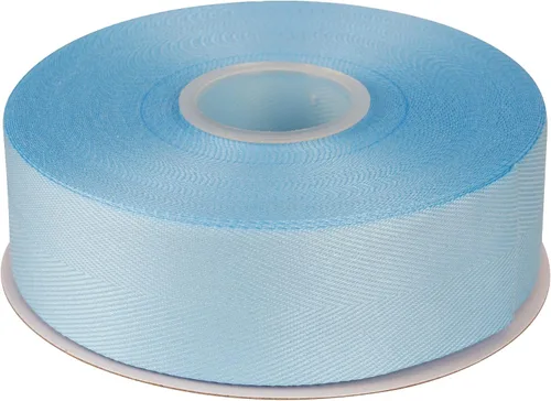 Miniatura 13 de Cinta de sarga de espiga con mango suave, ideal para envolver regalos, costura artesanal, 1/4 pulgadas x 25 yardas, color azul antiguo