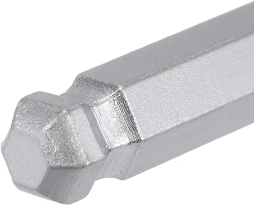 Miniatura 4 de uxcell Llave hexagonal de extremo de bola de 1/4", herramienta de reparación CR-V de brazo largo en forma de L, SAE 4 piezas