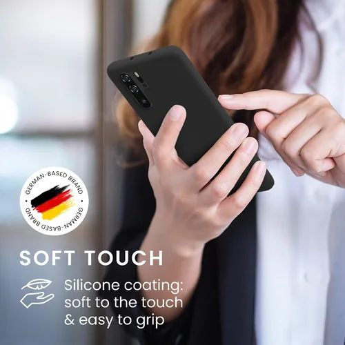 Miniatura 4 de kwmobile Funda compatible con Huawei P30 Pro - Funda de silicona TPU con acabado suave - Negro mate