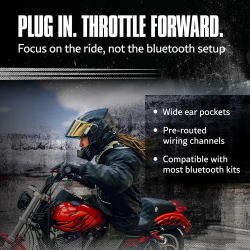 Miniatura 6 de Simpson Mod Bandit Modular Motorcycle Helmet - DOT & ECE Certified - Flip Front, Comms Ready, Internal Sun Shield and External Clear Face Shield