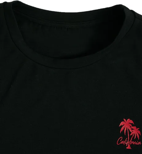 Miniatura 26 de GORGLITTER Conjunto de 2 piezas de camiseta gráfica de manga corta para hombre, estampado hawaiano con cordón y pantalones cortos