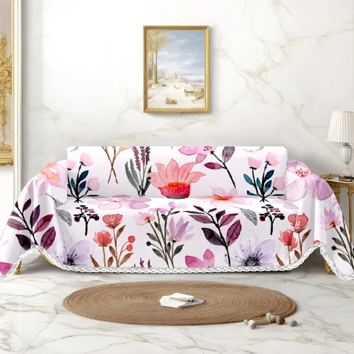 Miniatura 22 de White Cats - Funda de sofá con estampado de gatos negros, fundas para sofá y sillón, resistente a las manchas, protector universal de muebles
