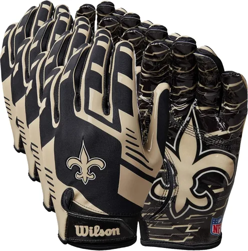 Miniatura 48 de Wilson NFL - Guantes de fútbol americano con ajuste elástico, tallas para jóvenes y adultos