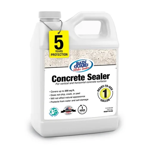 Rainguard Water Sealers Sellador de Concreto, Protección Penetrante Contra Daños por Agua y Sal, para Todas las Superficies de Concreto,