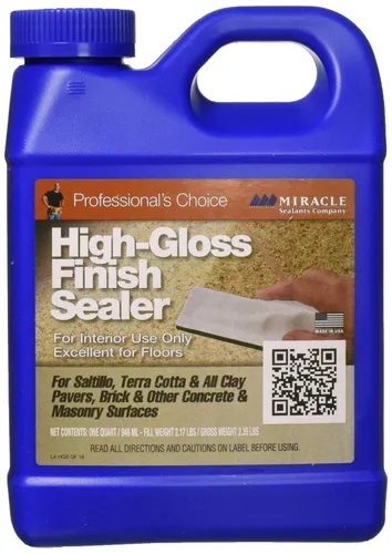 Miracle Sealants Sellador de acabado brillante para azulejos y piedras, a base de agua, cuarto de galón