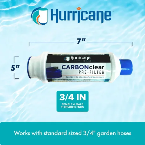 Miniatura 3 de Hurricane Filters HF-CAR10000-01 - Filtro prefiltro de 10,000 galones para llenar tu bañera de hidromasaje, spa y piscina, baño de mascotas y más