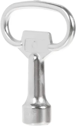 Miniatura 4 de Llave de enchufe triangular de 0.315 in con llave de metal triangular para panel de tren con cerradura de cajón de seguridad (6 unidades)