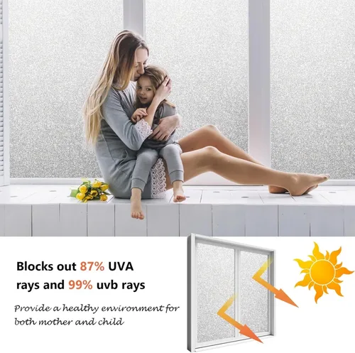 Miniatura 5 de Película de privacidad para ventana LEMON CLOUD, película de vidrio esmerilado para ventana, película de privacidad para puerta de vidrio, adhesivos