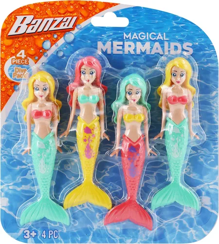 Miniatura 3 de Banzai Sirenas de buceo, 4 piezas, los colores pueden variar