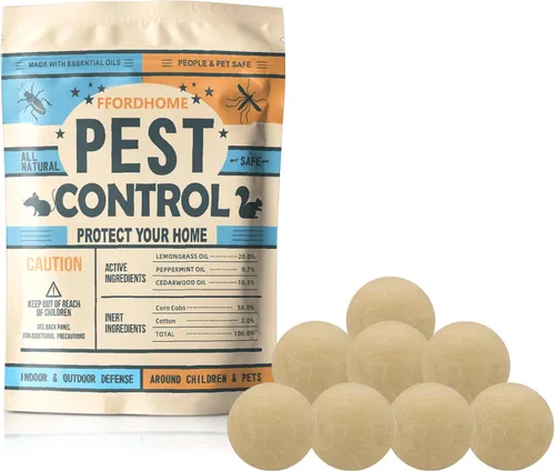 Miniatura 10 de Bolsas de control de plagas, repelente de roedores, repelentes de ratones, repelente de ratones con aceite de menta, disuasorio de ratas, repela