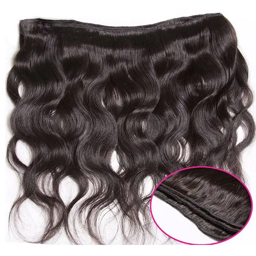 Miniatura 5 de Nadula Hair 7a, extensiones de cabello virgen brasileño con ondas, 3 mechones naturales de cabello brasileño con ondas sin procesar