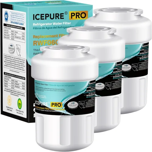 Miniatura 11 de ICEPURE PLUS NSF53&42 RWF0600AH Reemplazo para GE MFW, MWFP, 197D6321P006, WFC1201, MWFA, PC75009, HDX FMG-1, 46-9996, filtro de agua