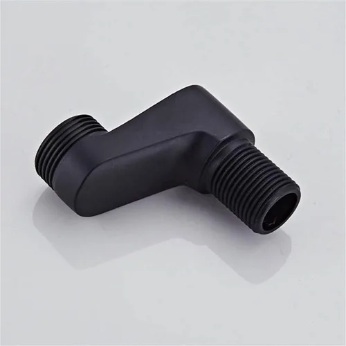 Miniatura 3 de Adaptador de montaje en pared de 3-3/8 pulgadas, grifo de bañera de pie de garra negra, brazos oscilantes ajustables, tornillo excéntrico