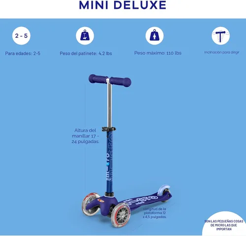 Miniatura 8 de Micro Kickboard - Mini Deluxe - Patinete Micro de tres ruedas de diseño suizo inclinado para dirigir