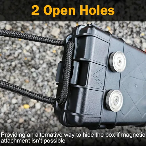 Miniatura 9 de Llavero magnético grande de 7.3 x 4.2 pulgadas para debajo de los camiones, soporte para llaves de automóvil, caja magnética resistente para llaves