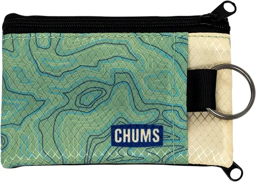Miniatura 48 de Chums Surfshorts - Cartera minimalista ligera con cremallera y ventana de identificación transparente, resistente al agua con llavero