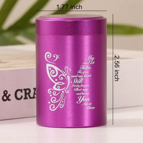 Miniatura 3 de Mini urnas de cremación de hasta 7 pulgadas cúbicas para cenizas humanas, urnas pequeñas para cenizas, para adultos, machos y mujeres, urnas