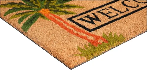 Miniatura 5 de Calloway Mills 120521729 Palm Welcome 17"x29" Coir with Vinyl Backmat