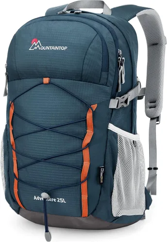 Miniatura 17 de Mochila de senderismo Mountaintop de 25L/40L, mochila de viaje ligera para senderismo al aire libre, camping, para hombres y mujeres Granate