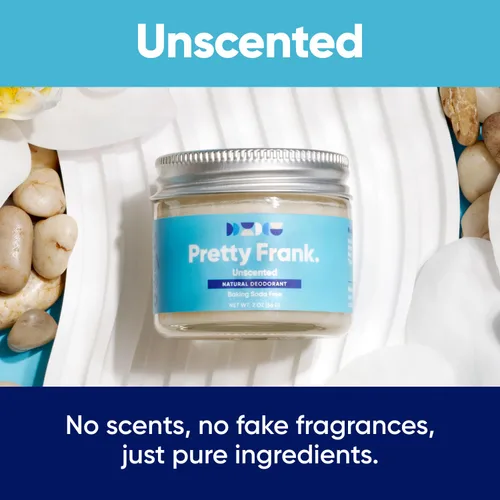 Miniatura 7 de Pretty Frank - Pasta desodorante sin aluminio sin perfume (anteriormente Primal Pit Paste) sin bicarbonato de sodio, piel sensible, control