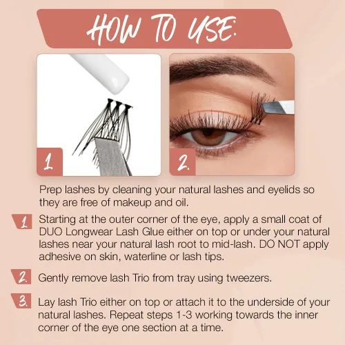 Miniatura 6 de Ardell Naked Lashes Trios Kit, 32 tríos, 1 paquete