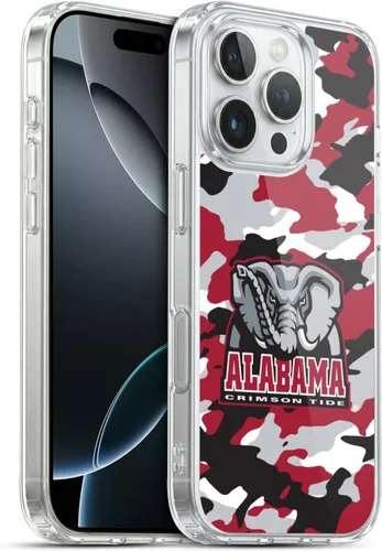Miniatura 344 de Head Case Designs Funda de gel suave con licencia oficial de la Universidad de Alabama UA Collage compatible con Apple iPhone 13 Pro Max