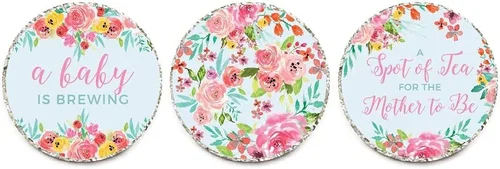 Miniatura 3 de Andaz Press Pink Roses English Tea Party Tea Party Colección Baby Shower Advice for the Mommy to Be Tarjetas, paquete de 20, actividades