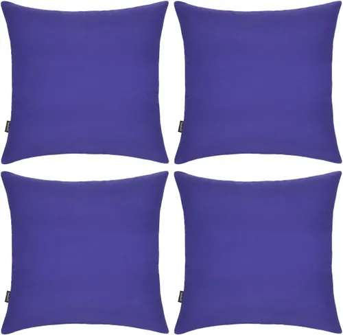Miniatura 28 de Coddsmz Paquete de 4 fundas decorativas de 100% algodón para cojín cuadrado, funda de almohada de color liso para bricolaje, para sofá y dormitorio