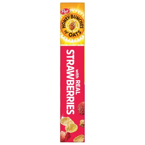 Miniatura 10 de Honey Bunches of Oats Strawberry, saludable para el corazón, bajo en grasa, hecho con cereales integrales, 11 onzas (paquete de 3)