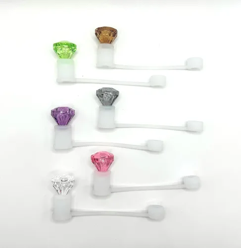 Miniatura 19 de Paquete de 6 unidades de topper para pajitas de 8 mm, lindo y divertido (paquete para mamá de perro)