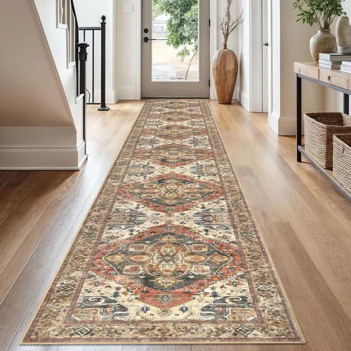 Miniatura 161 de SIILOOM Alfombra lavable de 2 x 3 pies, alfombra suave color taupe ceniza para entrada, tapete antideslizante para puerta de interior, tapete