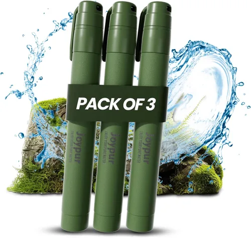 Miniatura 23 de Pajita de Filtro de Agua Portátil para Supervivencia, Equipo Esencial para Acampar y Senderismo, Pajita de Purificación de Agua para Viajes