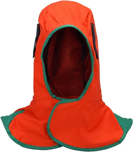 RIVERWELD Capucha de soldadura Tela ignífuga para soldadores Match Soldadura Casco de soldadura Color naranja Equipo de seguridad de trabajo Naranja