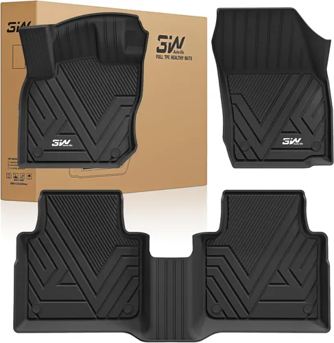 Miniatura 11 de 3W Alfombrillas de piso y forro de carga compatibles con Mazda CX-50 2023 2024 2025 (no para híbrido), forros TPE para todo clima, juego completo