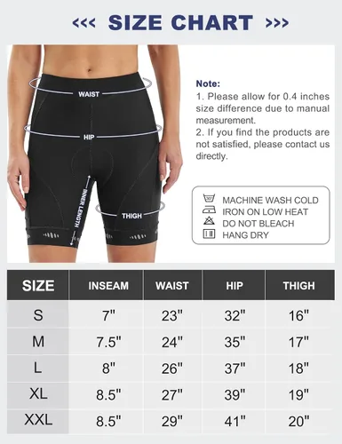 Miniatura 6 de IUGA Pantalones cortos de ciclismo acolchados para mujer, 4D, transpirables, con relleno, pantalones cortos de ciclismo de montaña con bolsillos