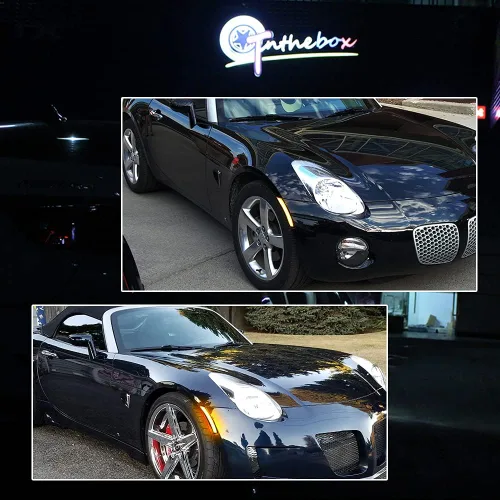 Miniatura 8 de Lámparas de Marca Lateral Delantera LED de Lente Ahumada Ámbar Compatibles con 2006-2010 Pontiac Solstice, 2007-2010 Saturn Sky Lente ahumada LED