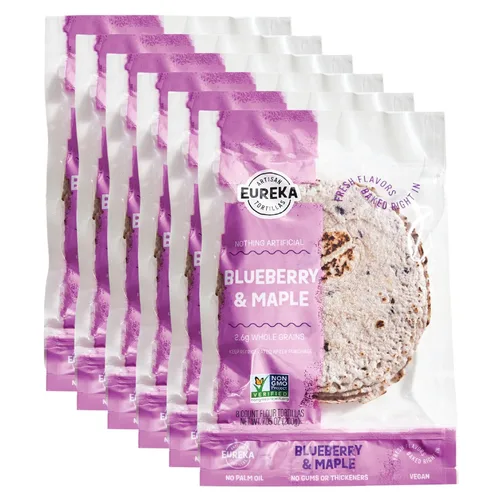 Miniatura 26 de Eureka Tortilla Organic Everything & More Tortillas de harina Tortillas artesanales orgánicas Mini granos enteros de 6 pulgadas Veganas, sin