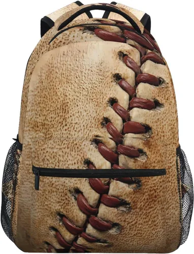 Miniatura 11 de Mochila para adultos, mochila escolar casual, bolsa de viaje con cremallera, Abstracción Fuego Agua Béisbol De, Mochilas Daypack